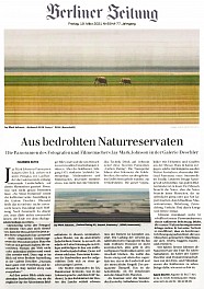 Press: Berliner Zeitung, Aus Bedrohten Naturreservaten, March 19, 2021 - Ingeborg Ruthe