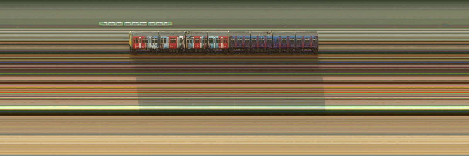 Jay Mark Johnson, BRIGHTON TRAINS #89, 2012 United Kingdom
archival pigment on paper, mounted on aluminum, 40 x 120 in. (101.6 x 304.8 cm)