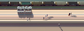 Work: DENVER TRAINS #2, 2008 Denver CO