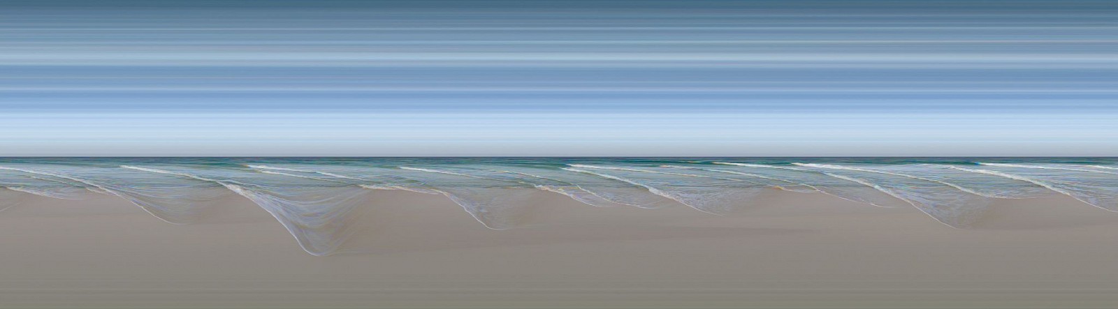 Jay Mark Johnson, COZUMEL WAVES #2, 2009 Cozumel MX
archival pigment on paper, mounted on aluminum, 40 x 144 in. (101.6 x 365.8 cm)