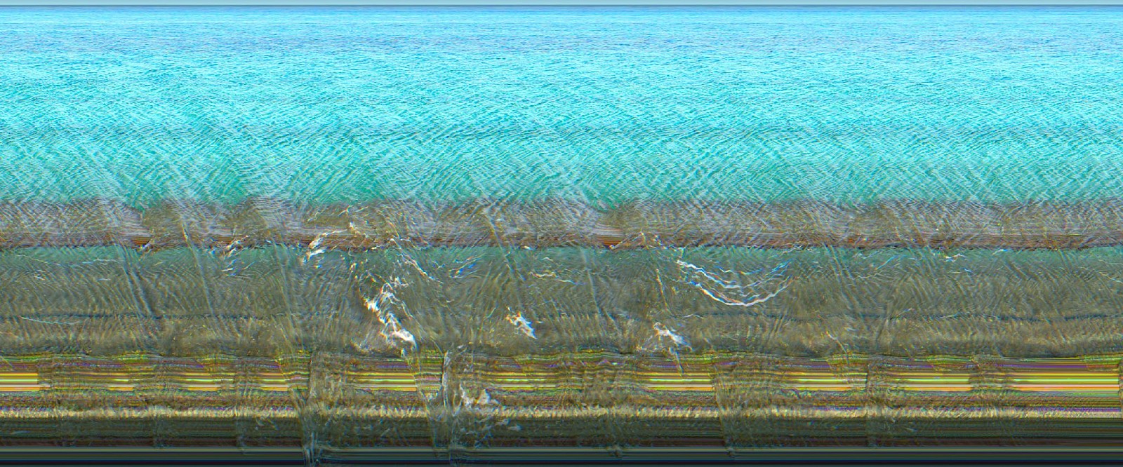Jay Mark Johnson, COZUMEL WAVES #4, 2009 Cozumel MX
archival pigment on paper, mounted on aluminum, 40 x 96 in. (101.6 x 243.8 cm)