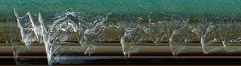 Work: COZUMEL WAVES #5 (triptych), 2009 Cozumel MX