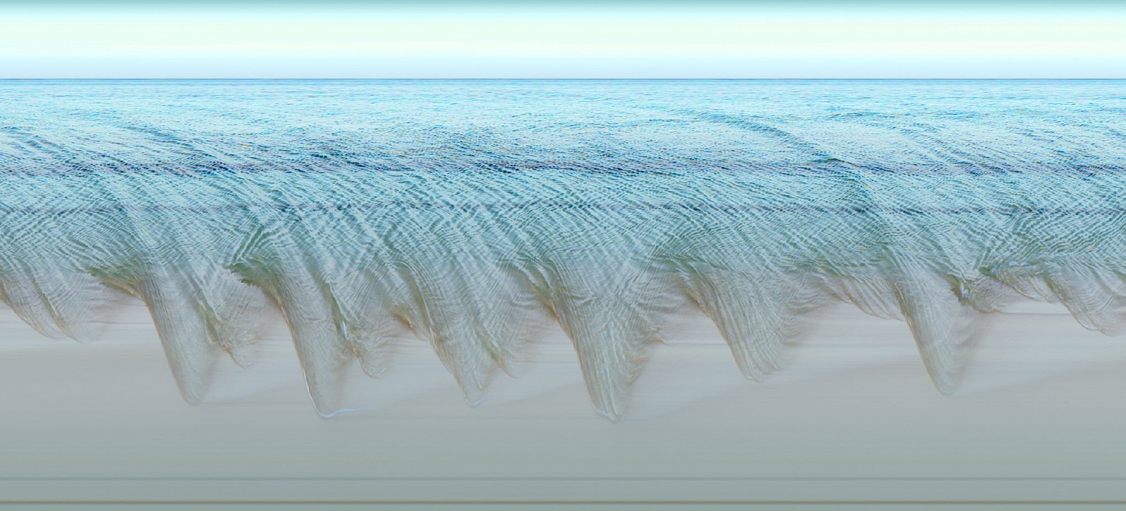 Jay Mark Johnson, COZUMEL WAVES #15, 2009 Cozumel MX
archival pigment on paper, mounted on aluminum, 40 x 88 in. (101.6 x 223.5 cm)