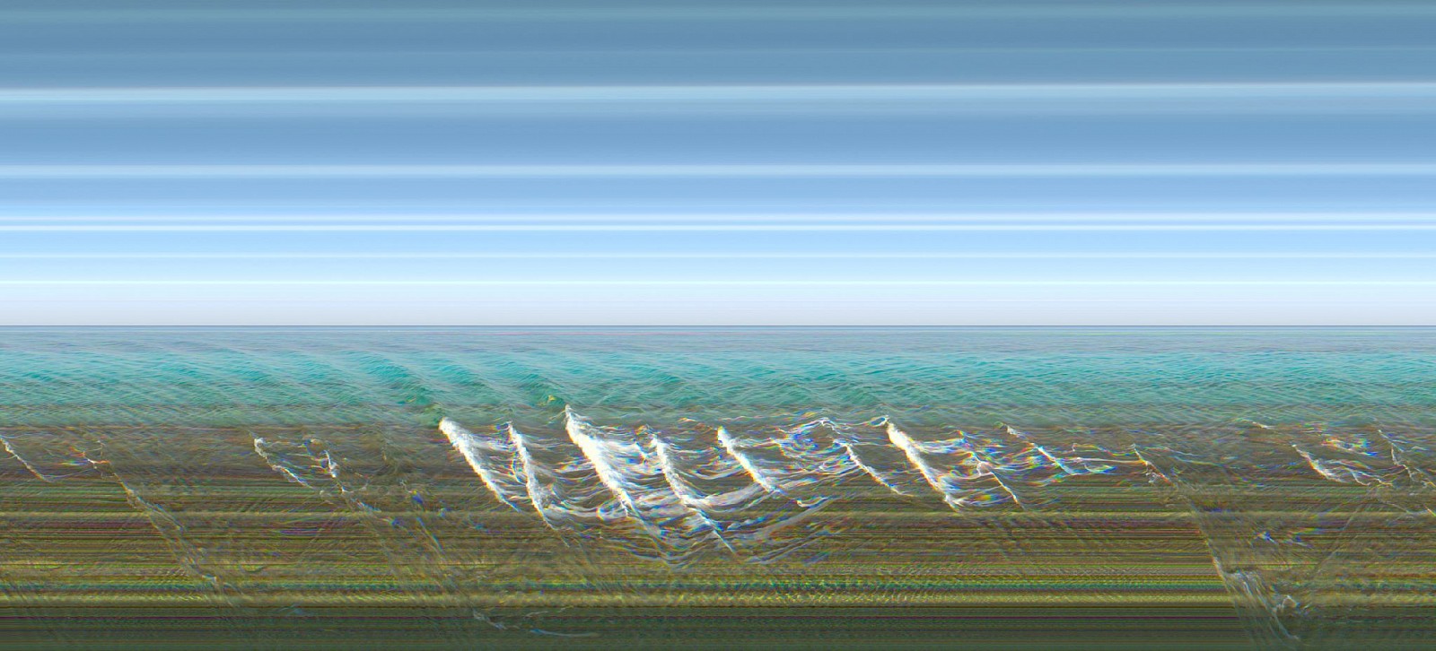 Jay Mark Johnson, COZUMEL WAVES #16, 2009 Cozumel MX
archival pigment on paper, mounted on aluminum, 40 x 88 in. (101.6 x 223.5 cm)
