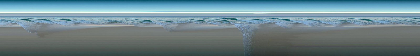 Jay Mark Johnson, SEAL ROCK WAVES #23, 2012 Australia
archival pigment on paper, mounted on aluminum, 40 x 300 in. (101.6 x 762 cm)