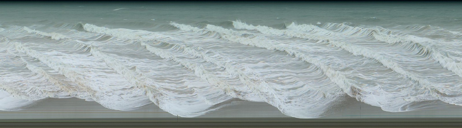 Jay Mark Johnson, STORM AT SEA #8B, 2010 Malibu - Ventura CA
archival pigment on paper, mounted on aluminum, 40 x 144 in. (101.6 x 365.8 cm)