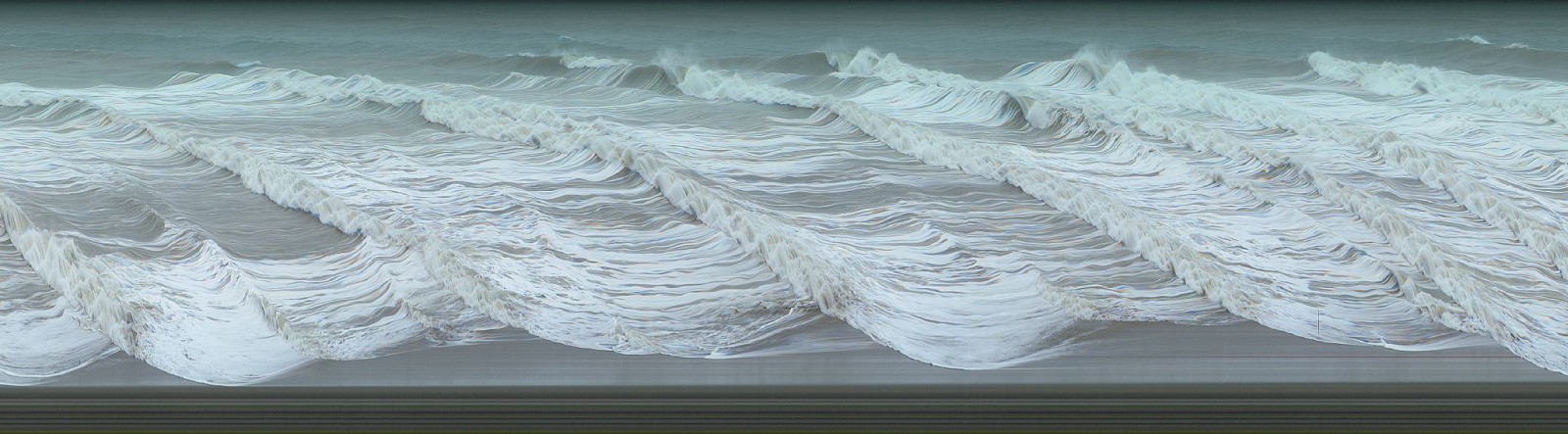 Jay Mark Johnson, STORM AT SEA #9B, 2010 Malibu - Ventura CA
archival pigment on paper, mounted on aluminum, 40 x 144 in. (101.6 x 365.8 cm)