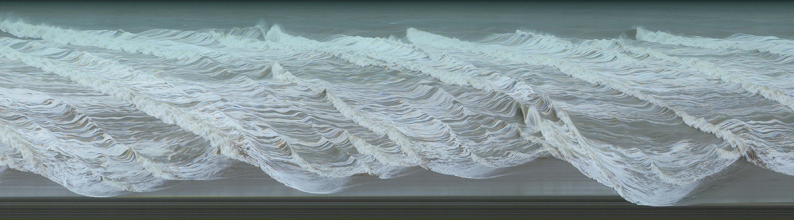 Jay Mark Johnson, STORM AT SEA #9C, 2010 Malibu - Ventura CA
archival pigment on paper, mounted on aluminum, 40 x 144 in. (101.6 x 365.8 cm)