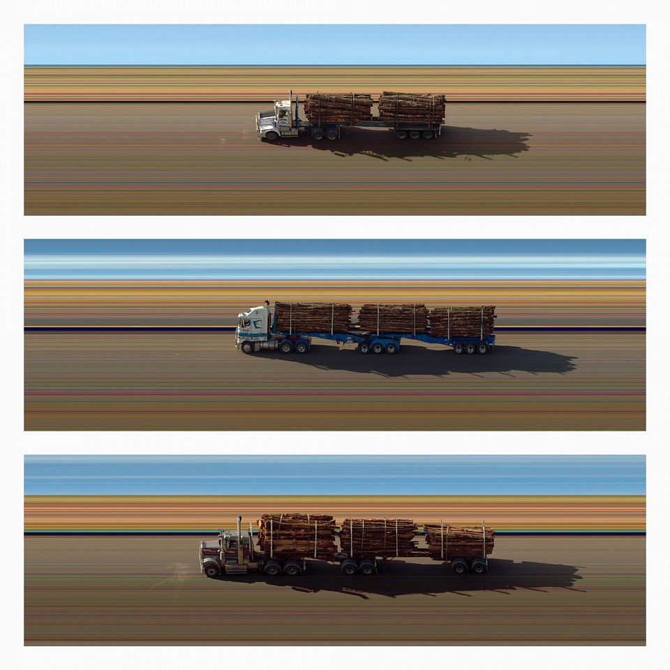 Jay Mark Johnson, SPACETIME LOGGING TRUCKS, 2019 Los Angeles CA
archival pigment on paper, mounted on aluminum, 40 x 40 in. (101.6 x 101.6 cm)