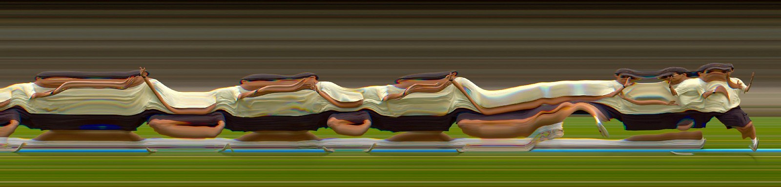 Jay Mark Johnson, TAICHI MOTION STUDY 161, 2005 Los Angeles CA
archival pigment on paper, mounted on aluminum, 40 x 166 in. (101.6 x 421.6 cm)