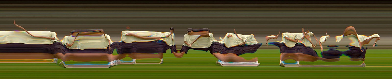 Jay Mark Johnson, TAICHI MOTION STUDY 164, 2005 Los Angeles CA
archival pigment on paper, mounted on aluminum, 40 x 198 in. (101.6 x 502.9 cm)
