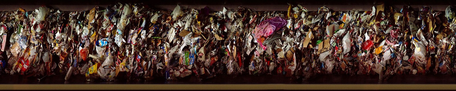 Jay Mark Johnson, WASTE NOT WHATNOT #6, 2013 Freemont Garbage
archival pigment on paper, mounted on aluminum, 40 x 200 in. (101.6 x 508 cm)